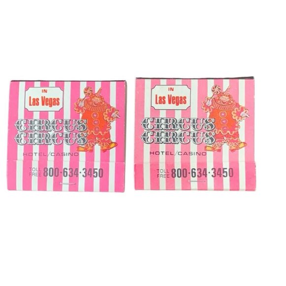 Vintage Matchbook Circus Circus Hotel Vegas/Reno The Perfect Promotional Matchbo - Picture 2 of 5